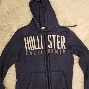 Hollister zip-up hoodie XS